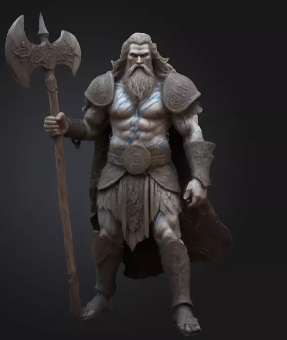 warrior 3D print model