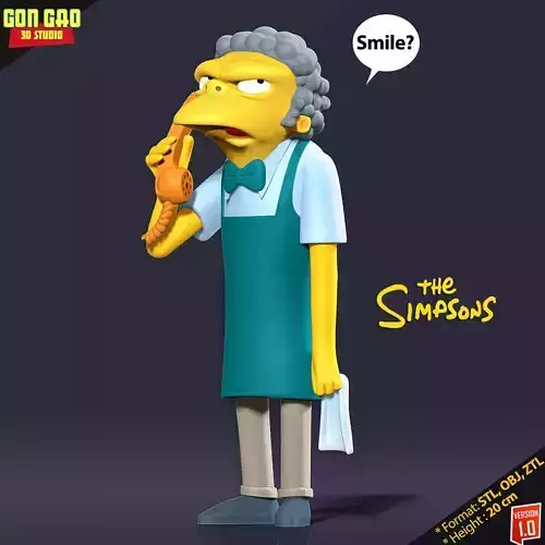 Moe Szyslak - The Simpsons 3D print model