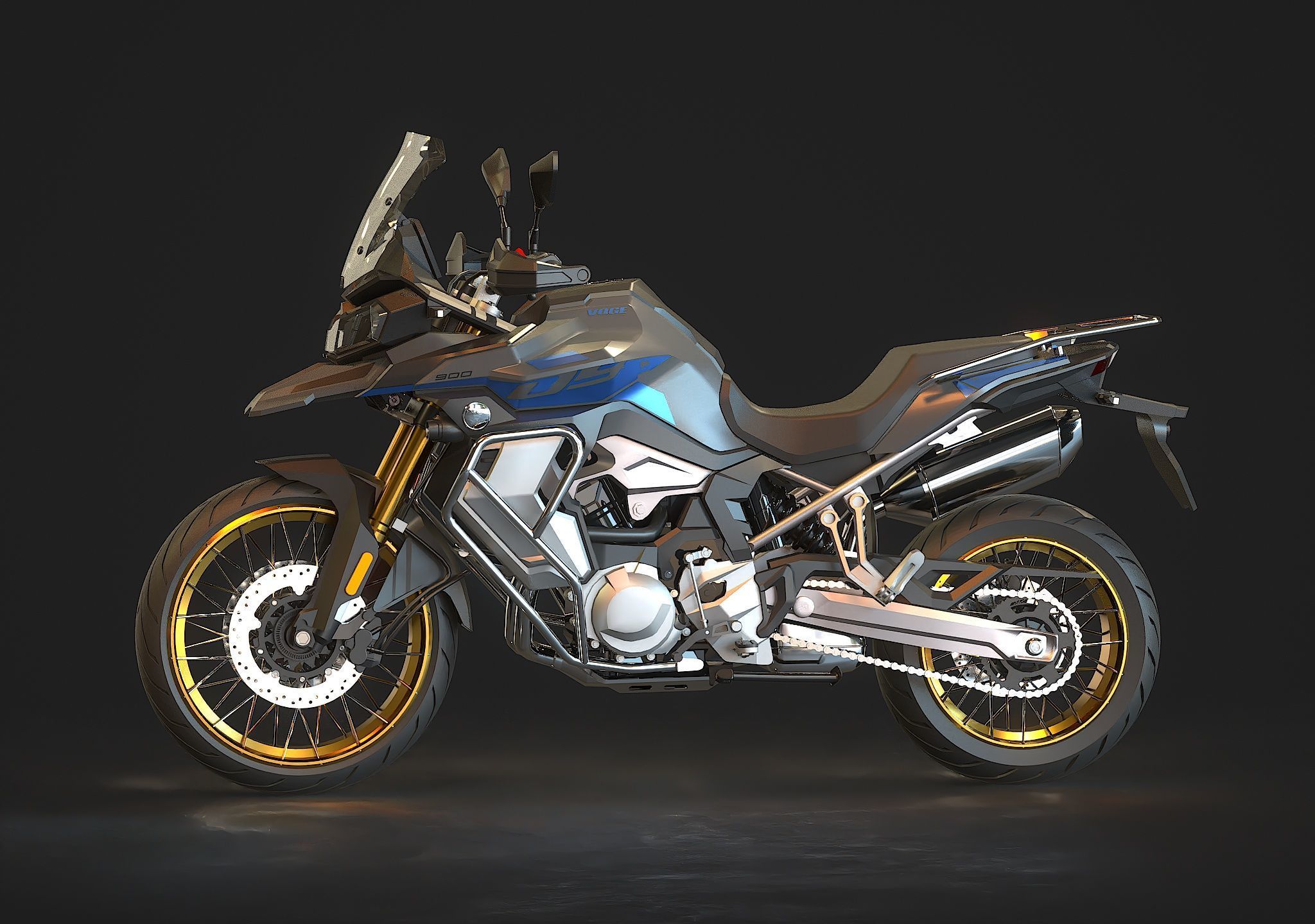 Base model  Voge 900 DSX 2024 3D model_3