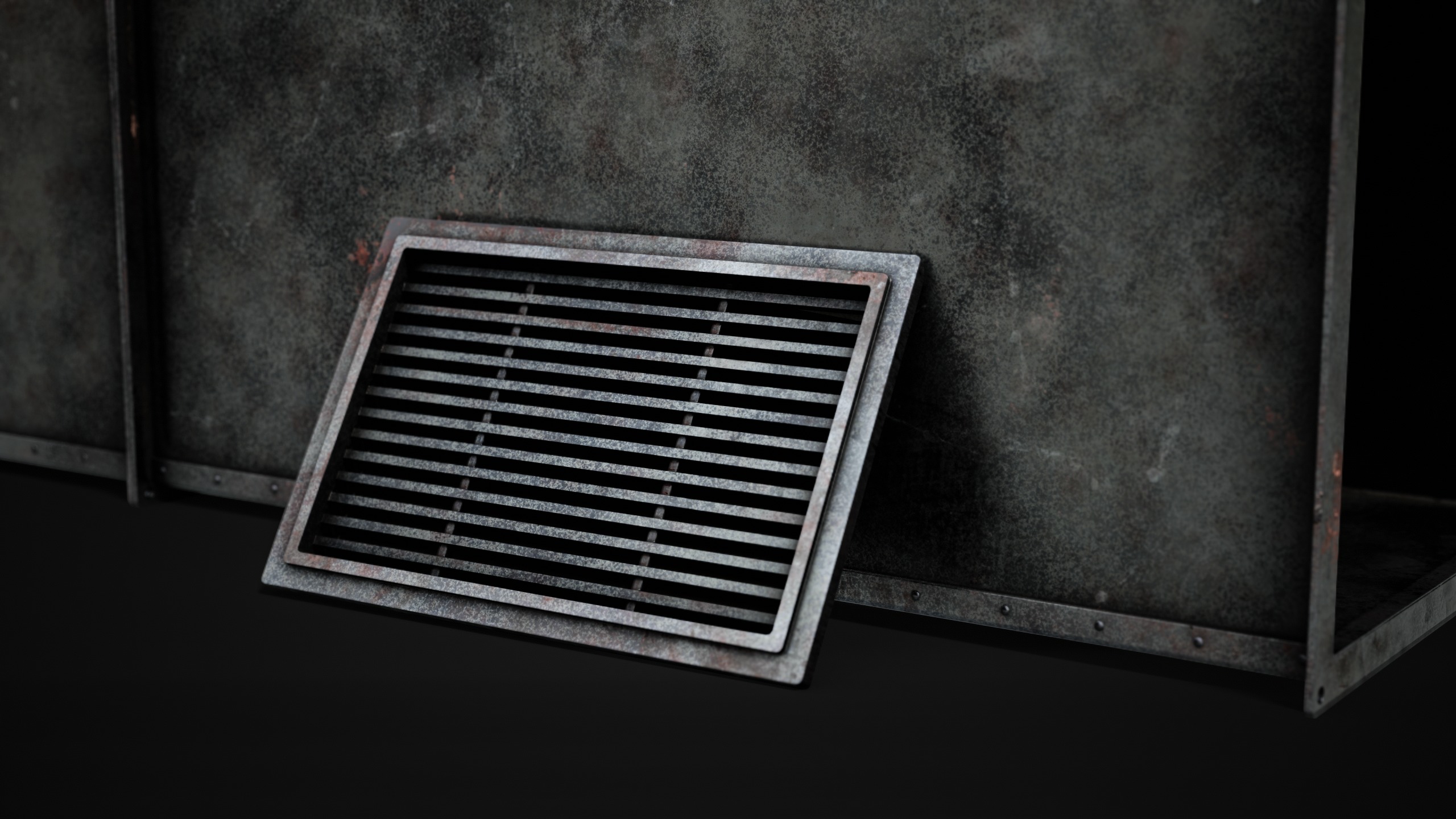 Ventilation Modular Low-poly 3D model_6