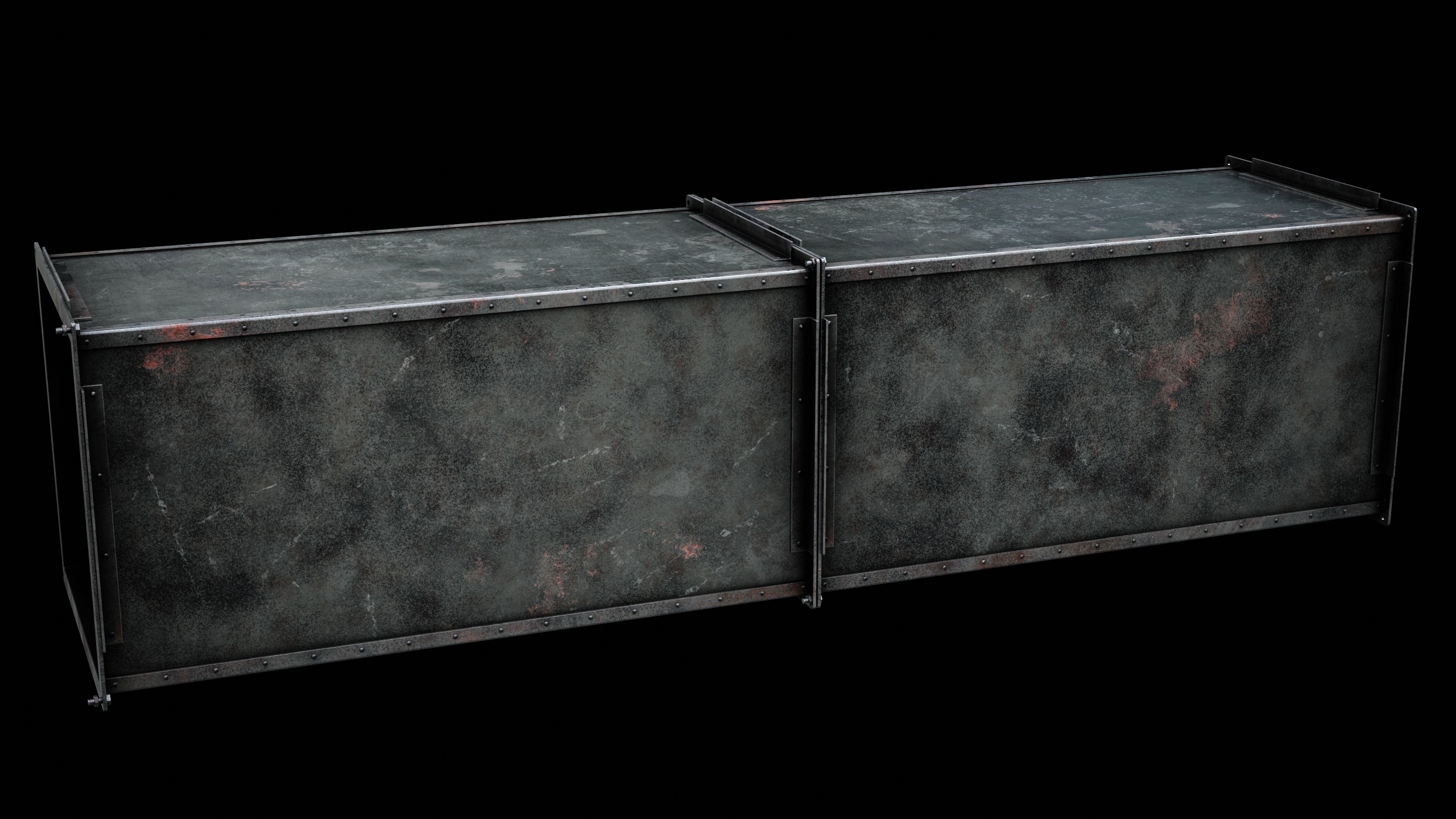 Ventilation Modular Low-poly 3D model_4