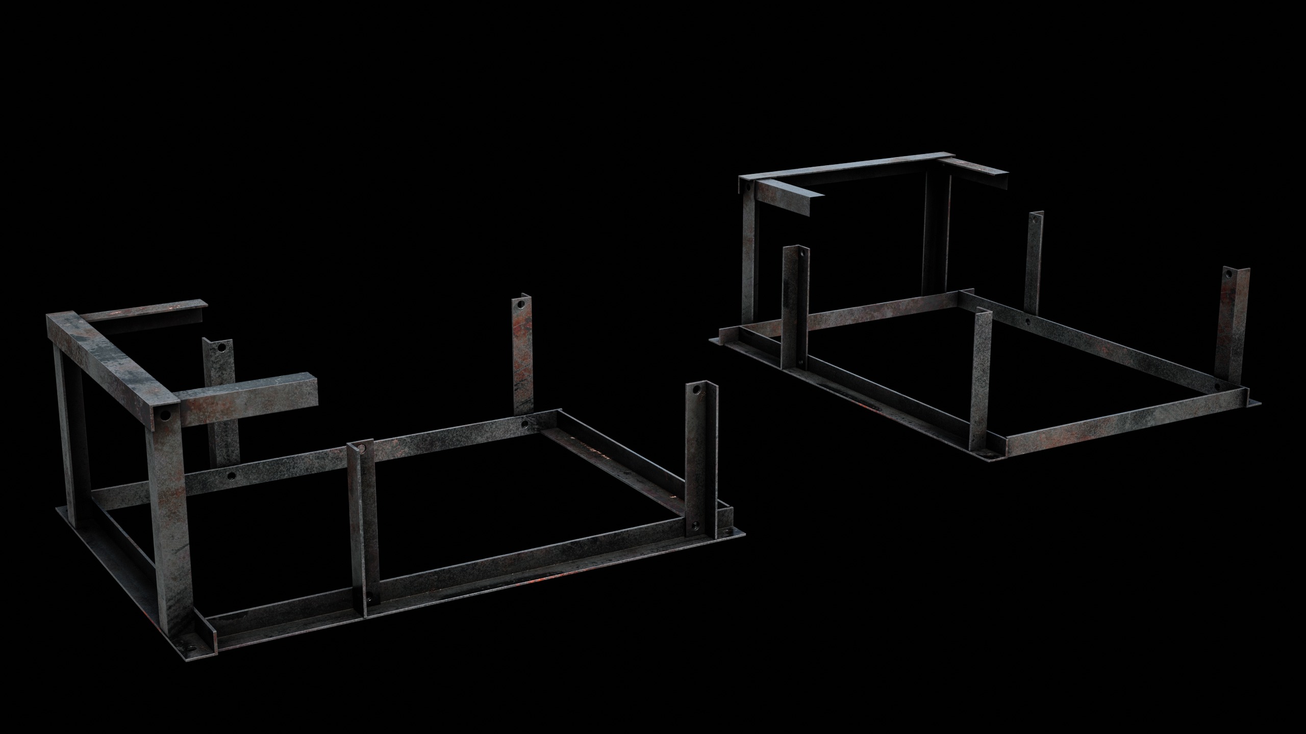 Ventilation Modular Low-poly 3D model_7