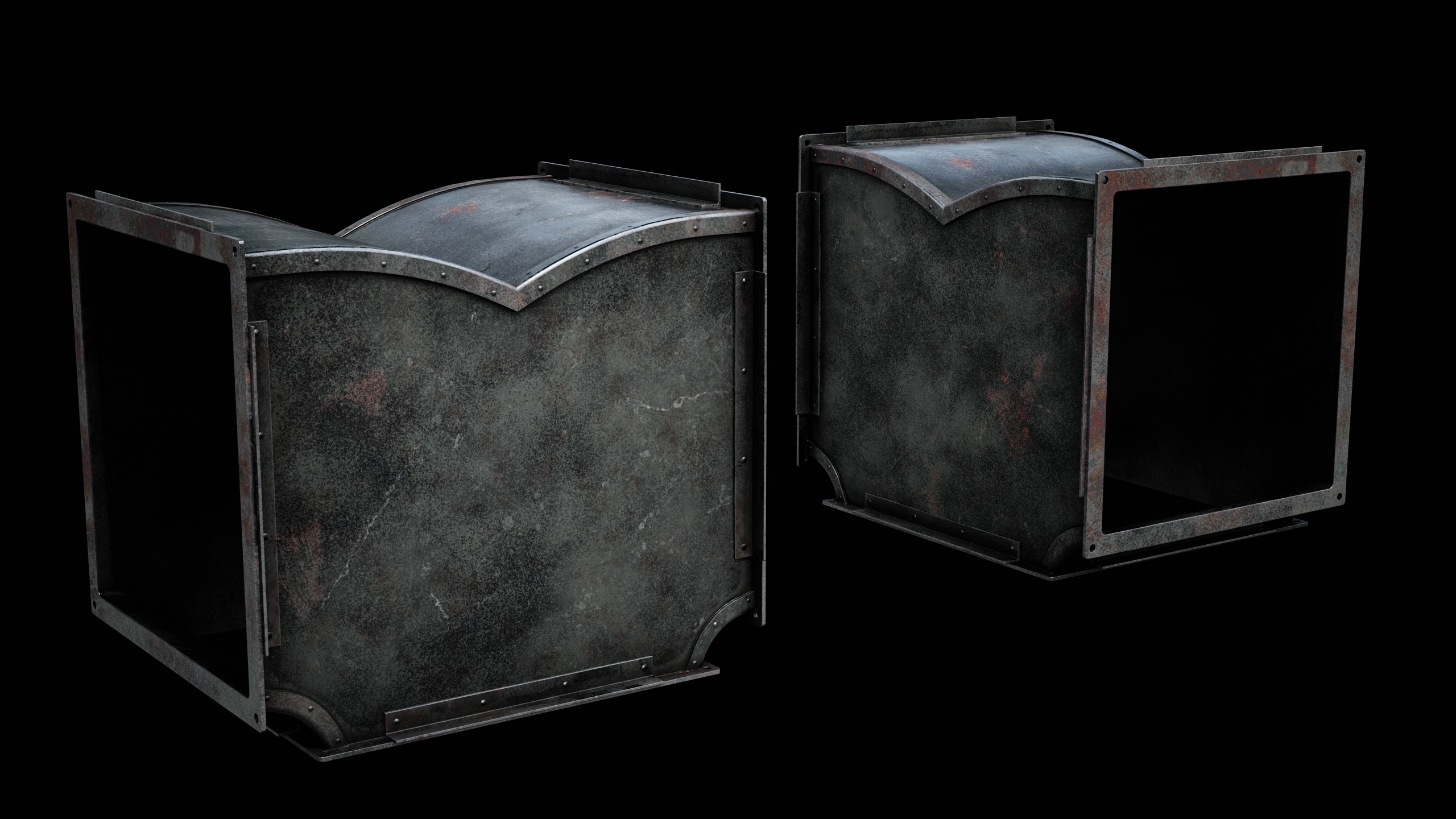 Ventilation Modular Low-poly 3D model_11