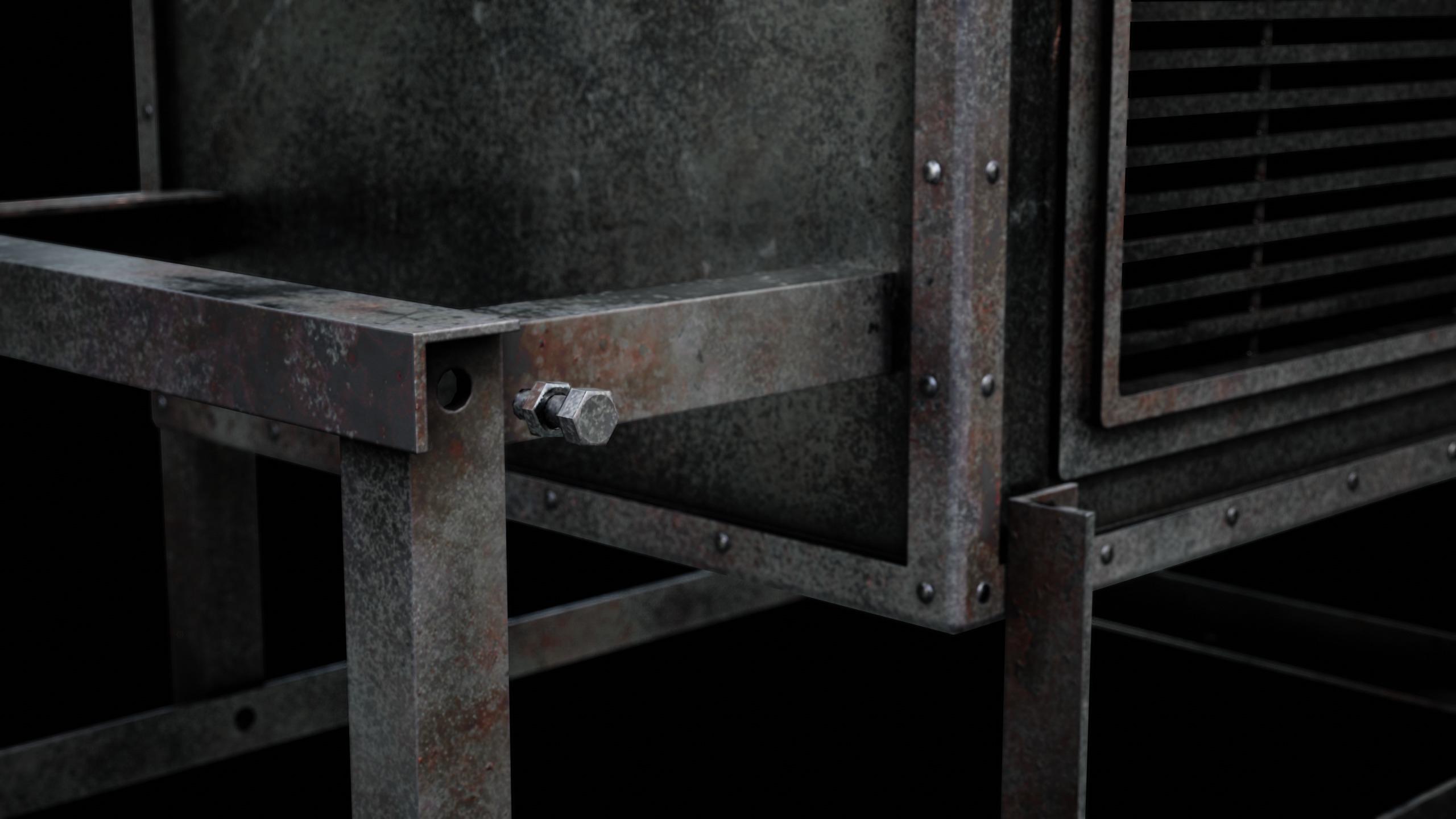 Ventilation Modular Low-poly 3D model_5