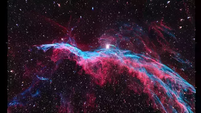 Veil Nebula 3D model