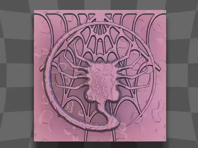 Alien monster for 3D CNC