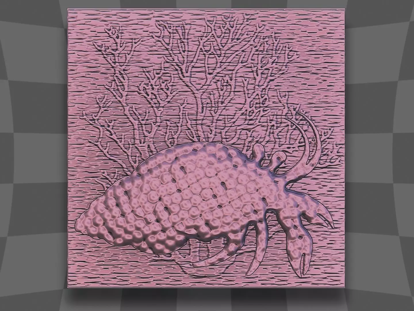 Hermit crab for CNC and 3D 3D print model