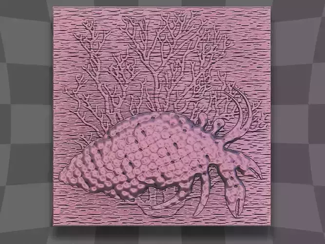 Hermit crab for CNC and 3D  3D print model