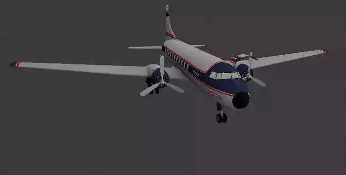 Airplane Low-poly 3D model