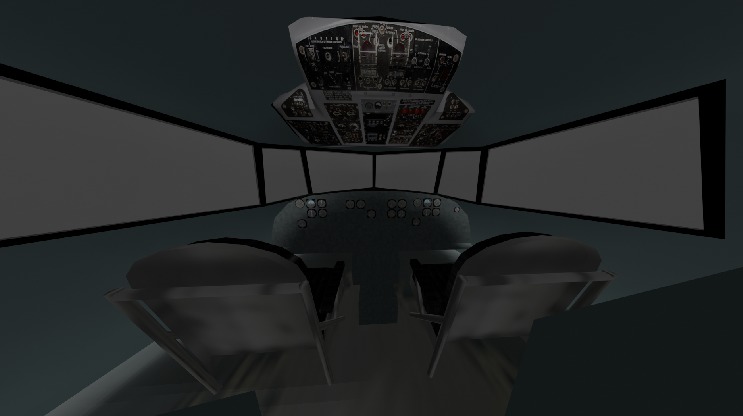 Airplane Low-poly 3D model_8