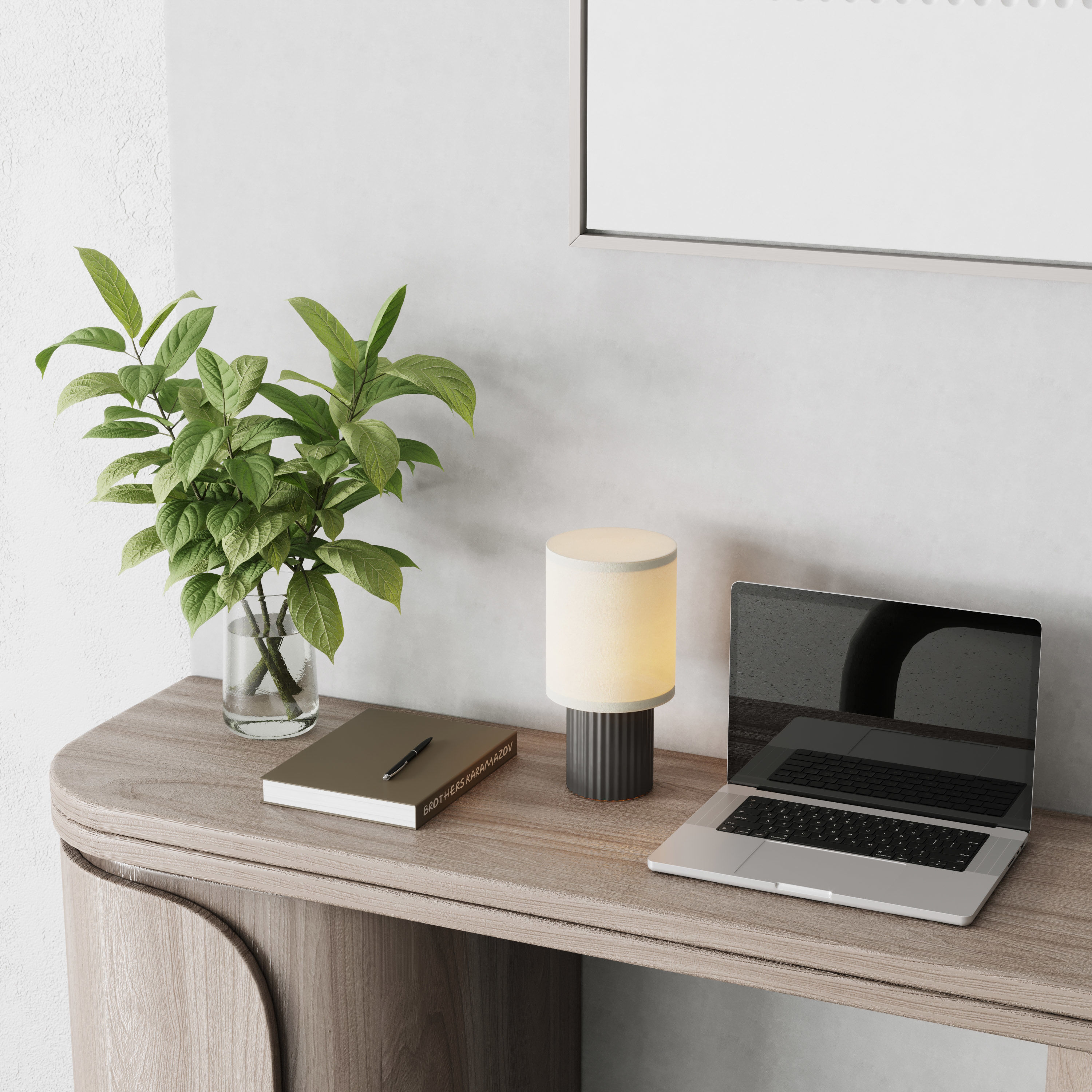 Workplace - Home offfice set - office furniture - 34 3D model_2