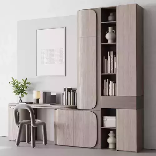 Workplace - Home offfice set - office furniture - 34 3D model
