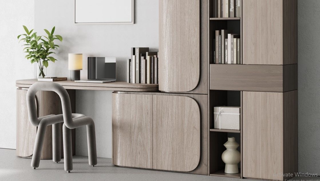 Workplace - Home offfice set - office furniture - 34 3D model_7