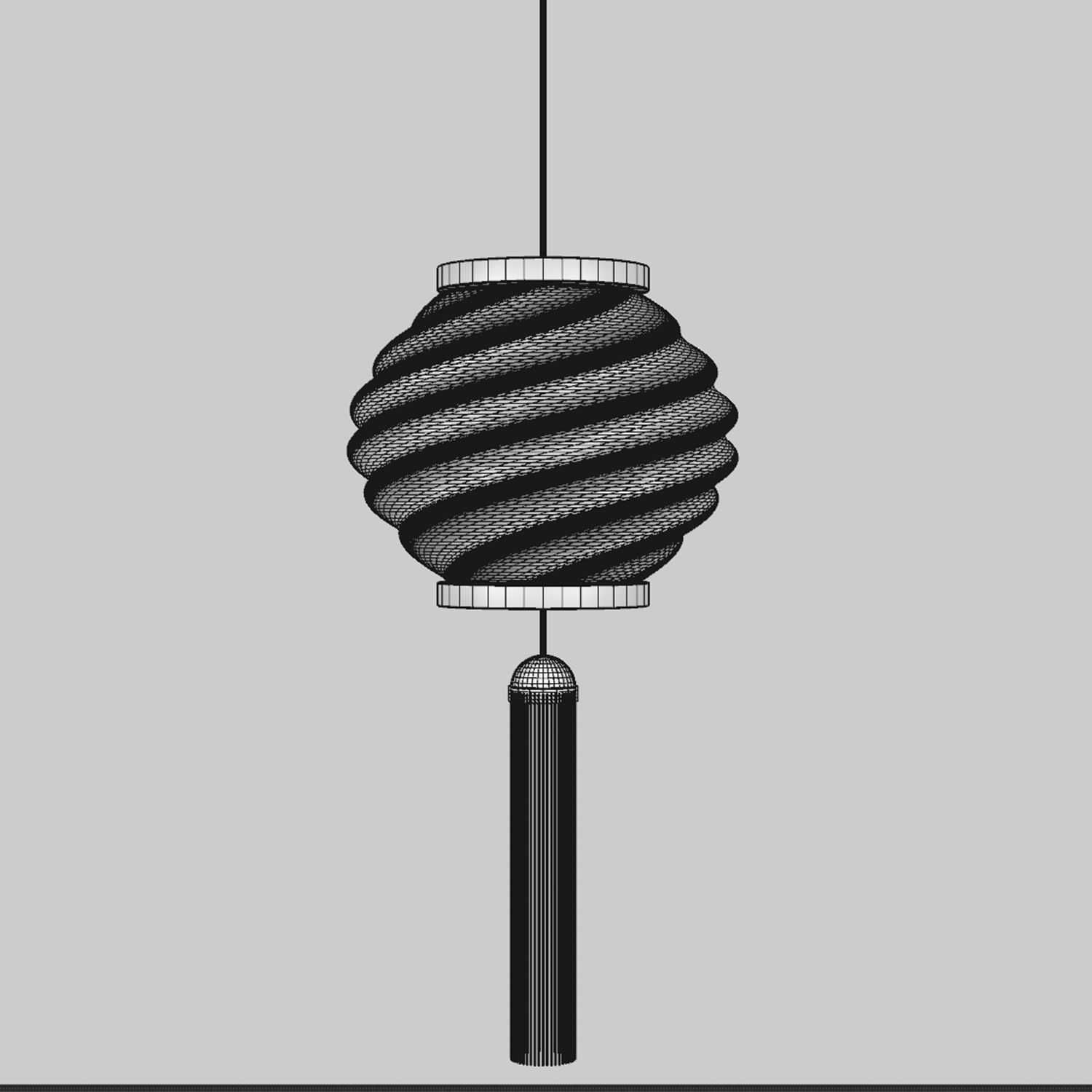 Chinese Lantern Set - Holidays Festival Trditional Lights 3D model_7