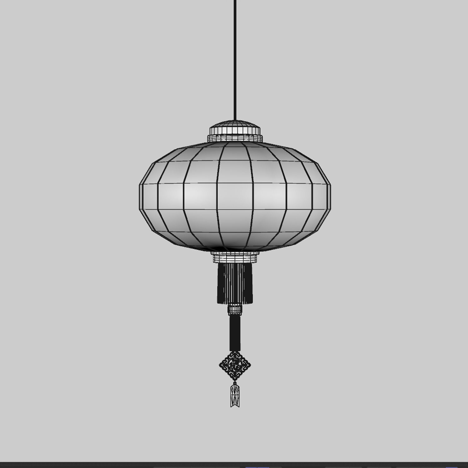 Chinese Lantern Set - Holidays Festival Trditional Lights 3D model_11