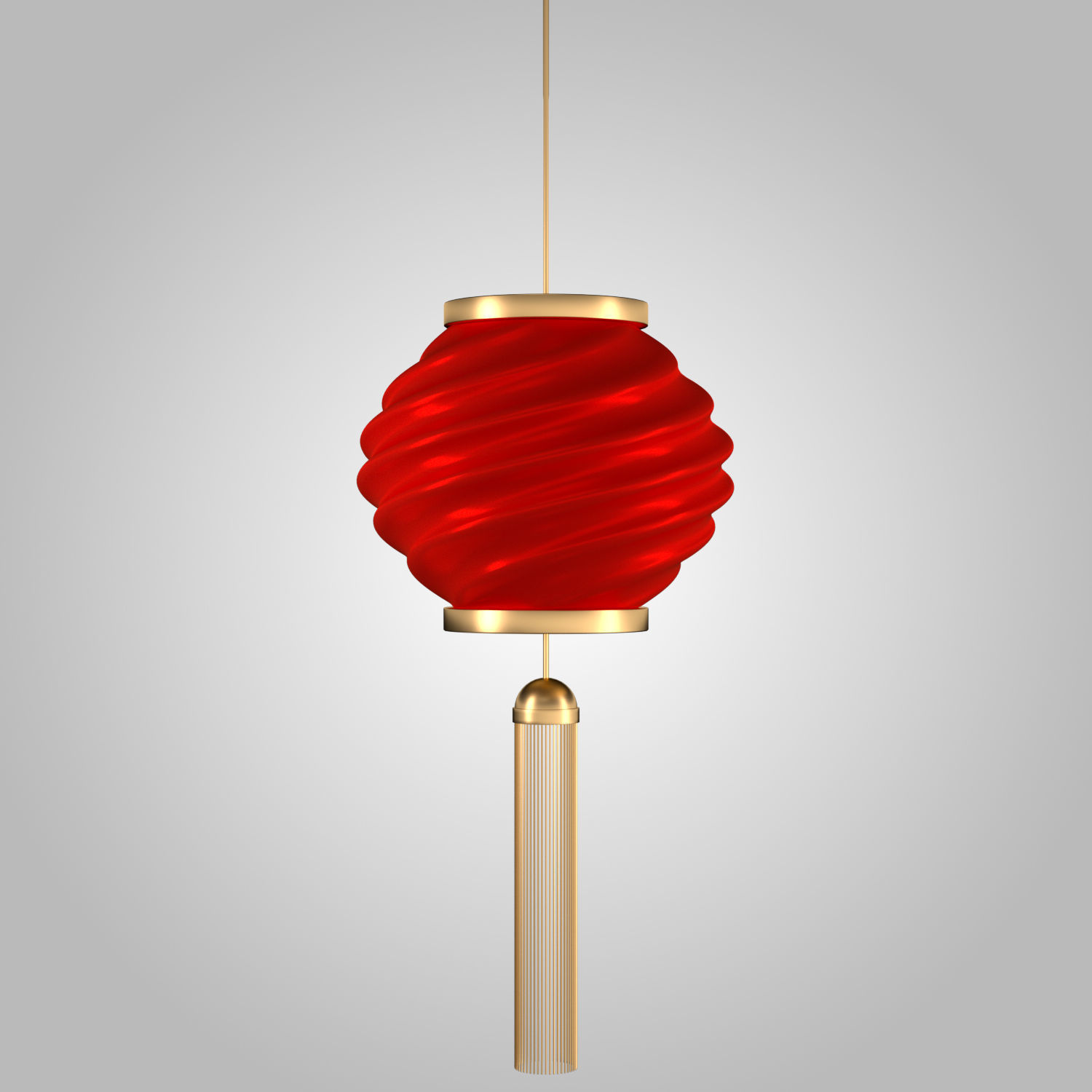 Chinese Lantern Set - Holidays Festival Trditional Lights 3D model_2