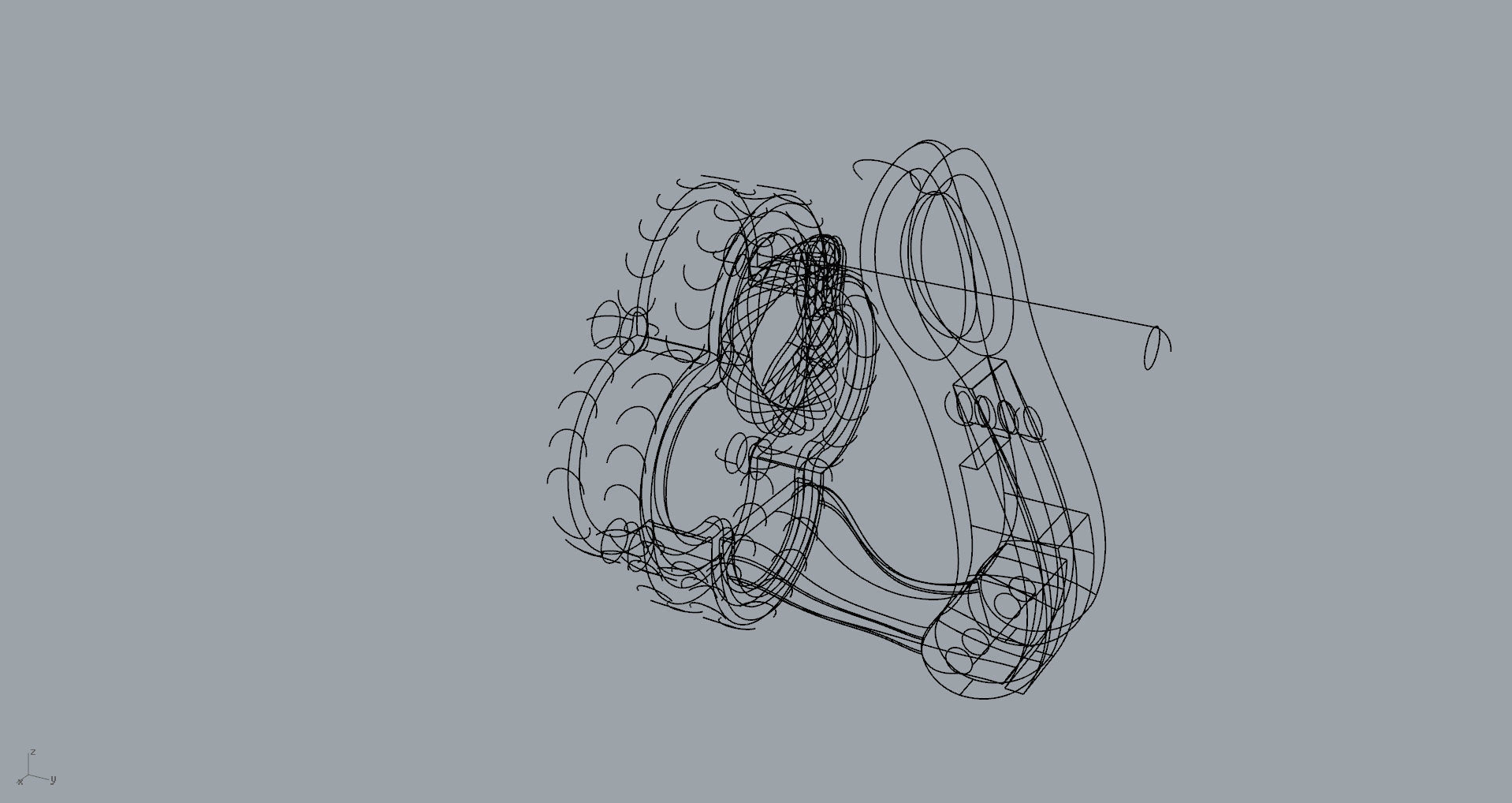 Flower Clip Back Earrings With Mother of pearl or Malachite  3D print model_9