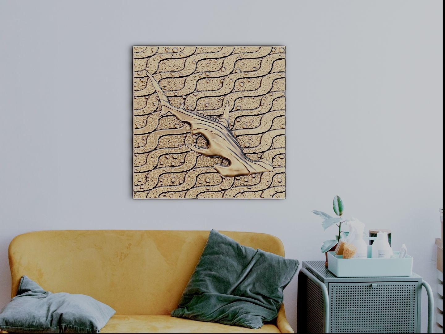 Hammerhead shark design for 3D printing 3D print model_1