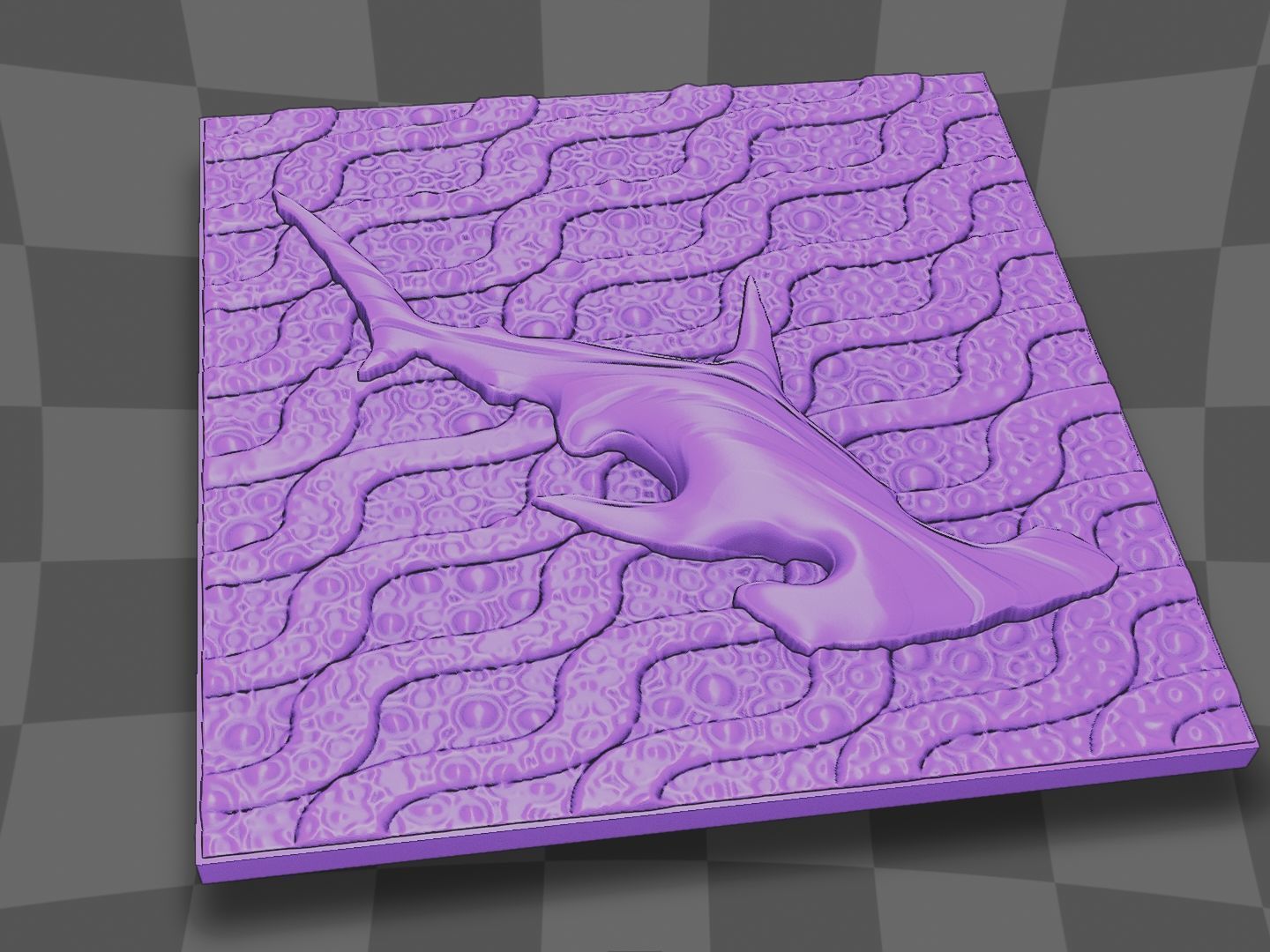 Hammerhead shark design for 3D printing 3D print model_5