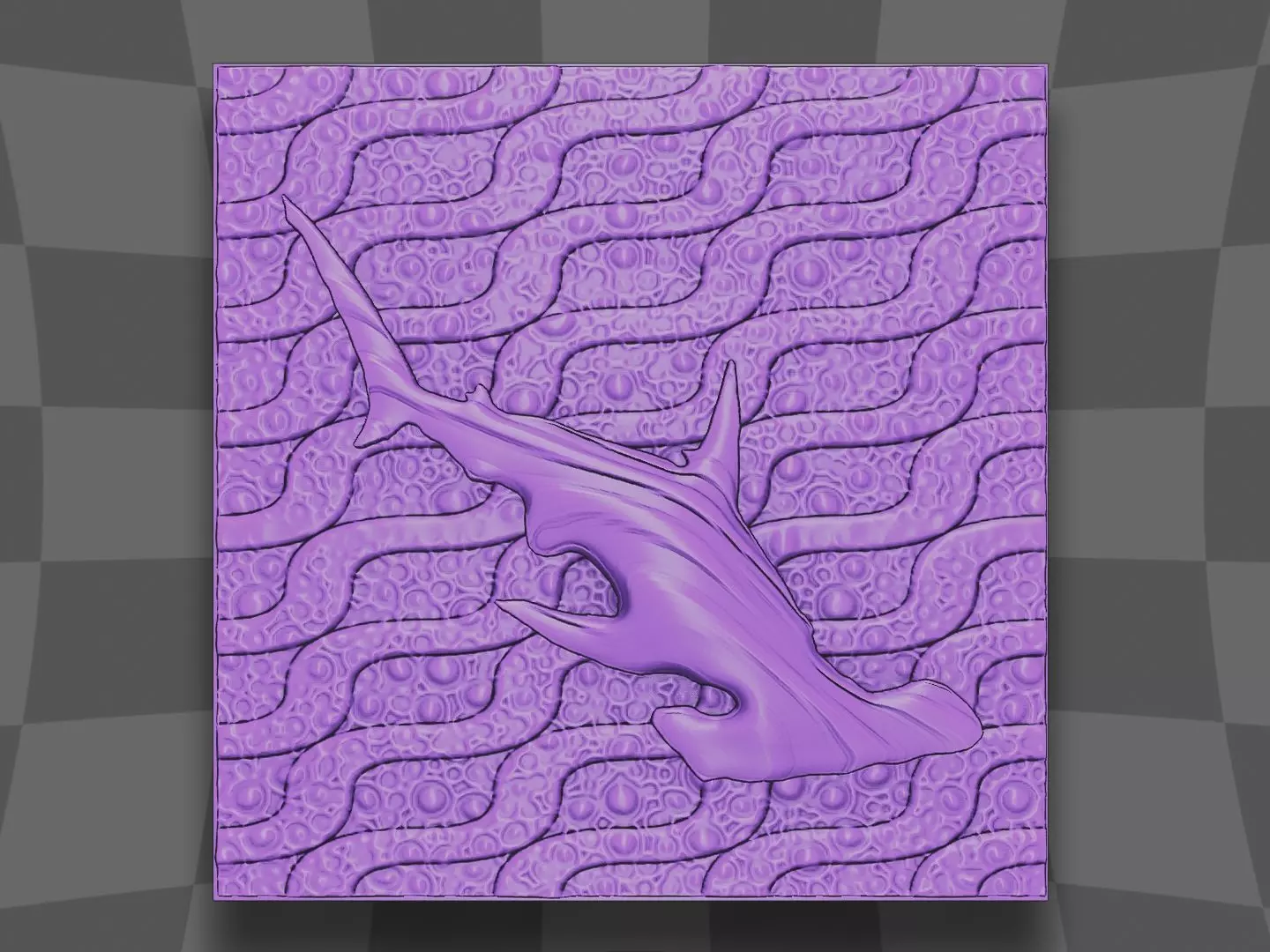 Hammerhead shark design for 3D printing 3D print model_0