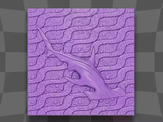 Hammerhead shark design for 3D printing