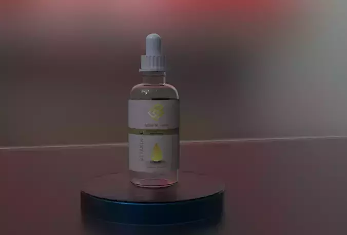 3D Serum Bottle Model - Perfect for Mockups and Scenes