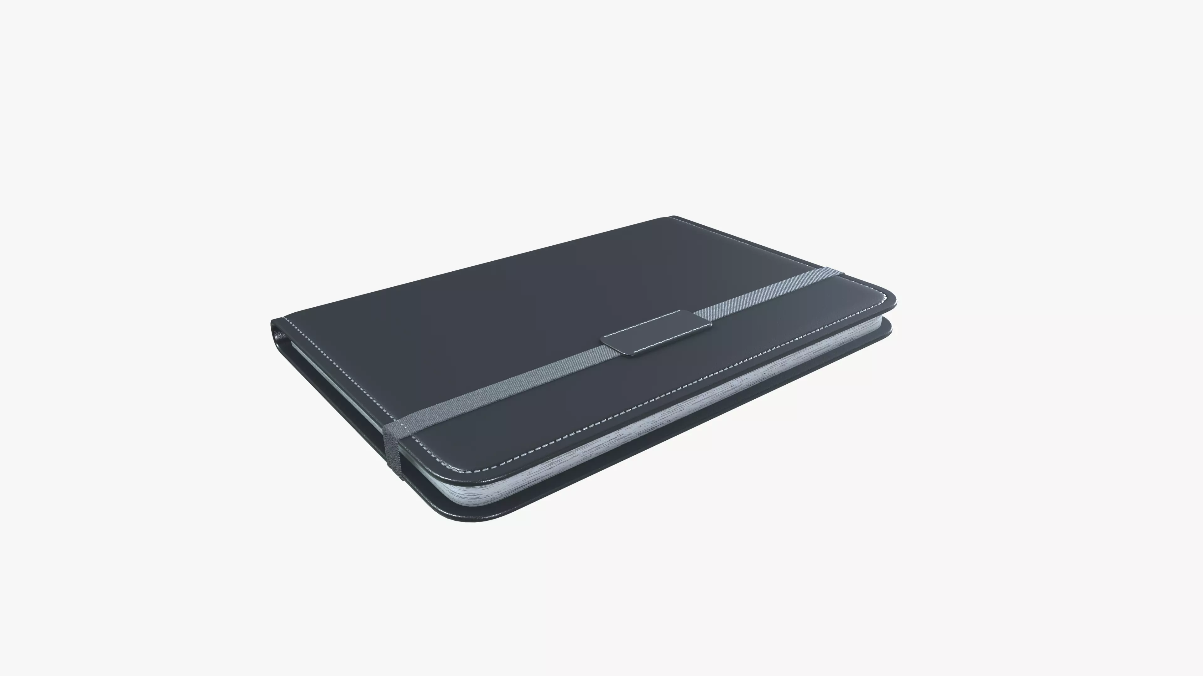 Notebook Low-poly 3D model_0