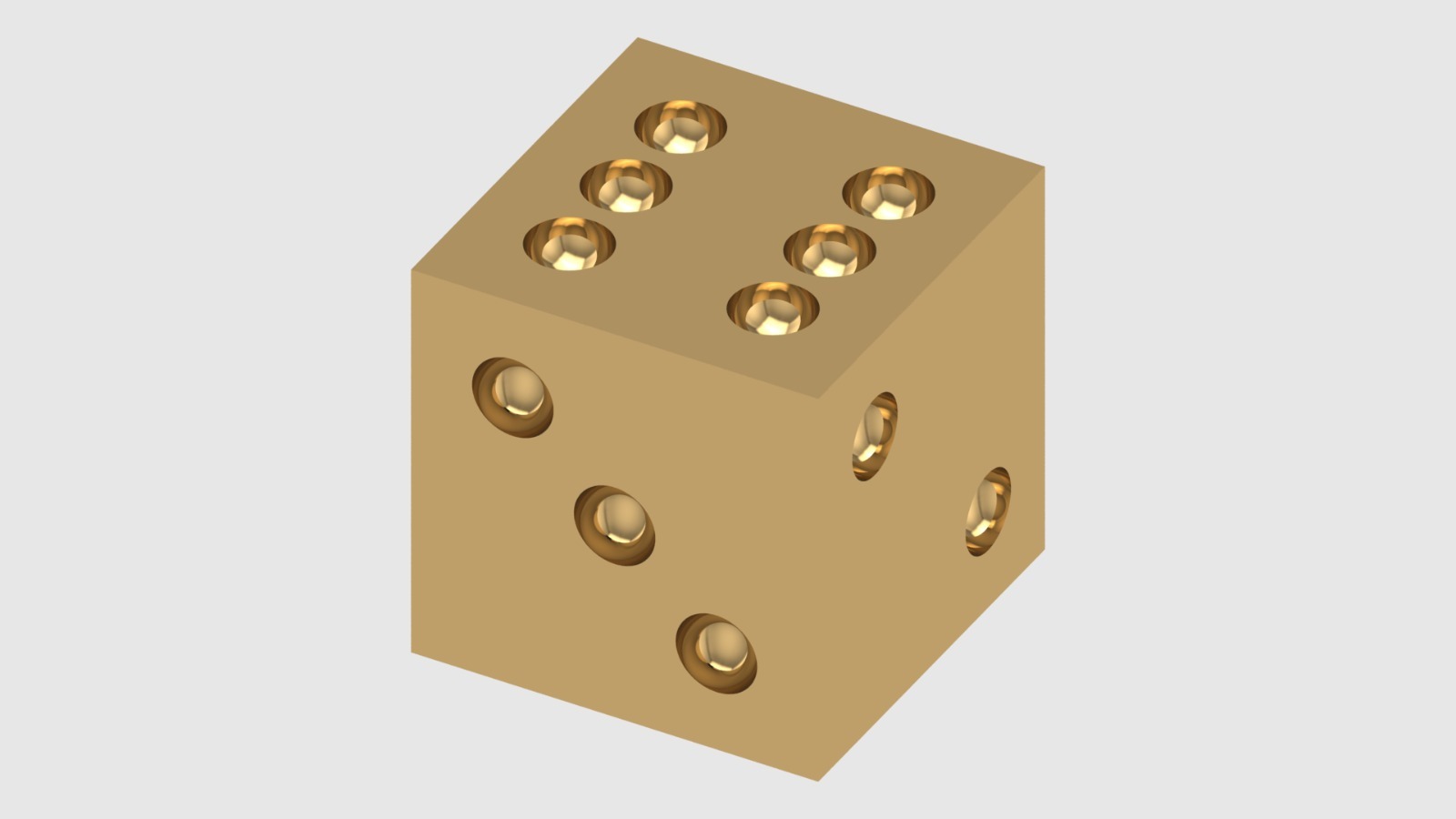 3D Dice 10x10x10 3D Printable File 3D print model_1