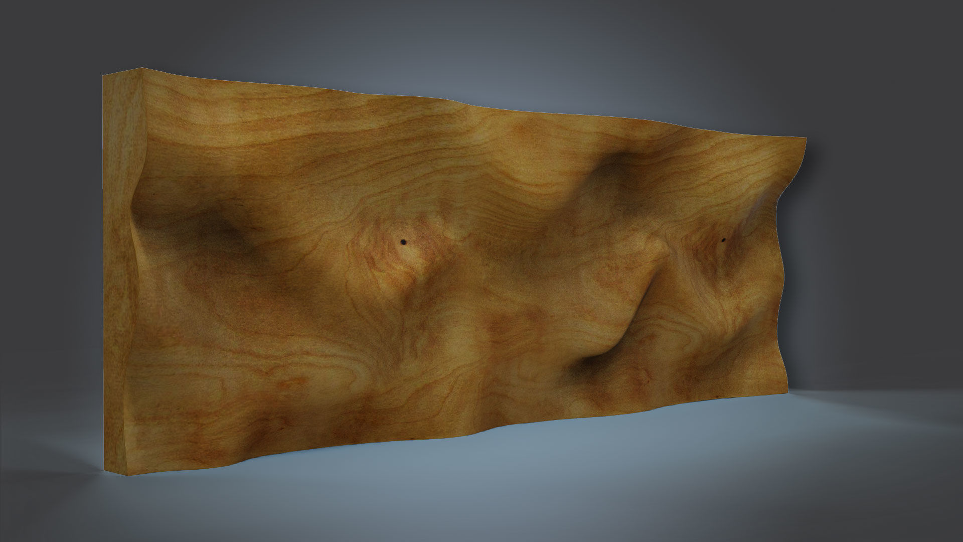 Wavy Wall Art Panel 3D model_1