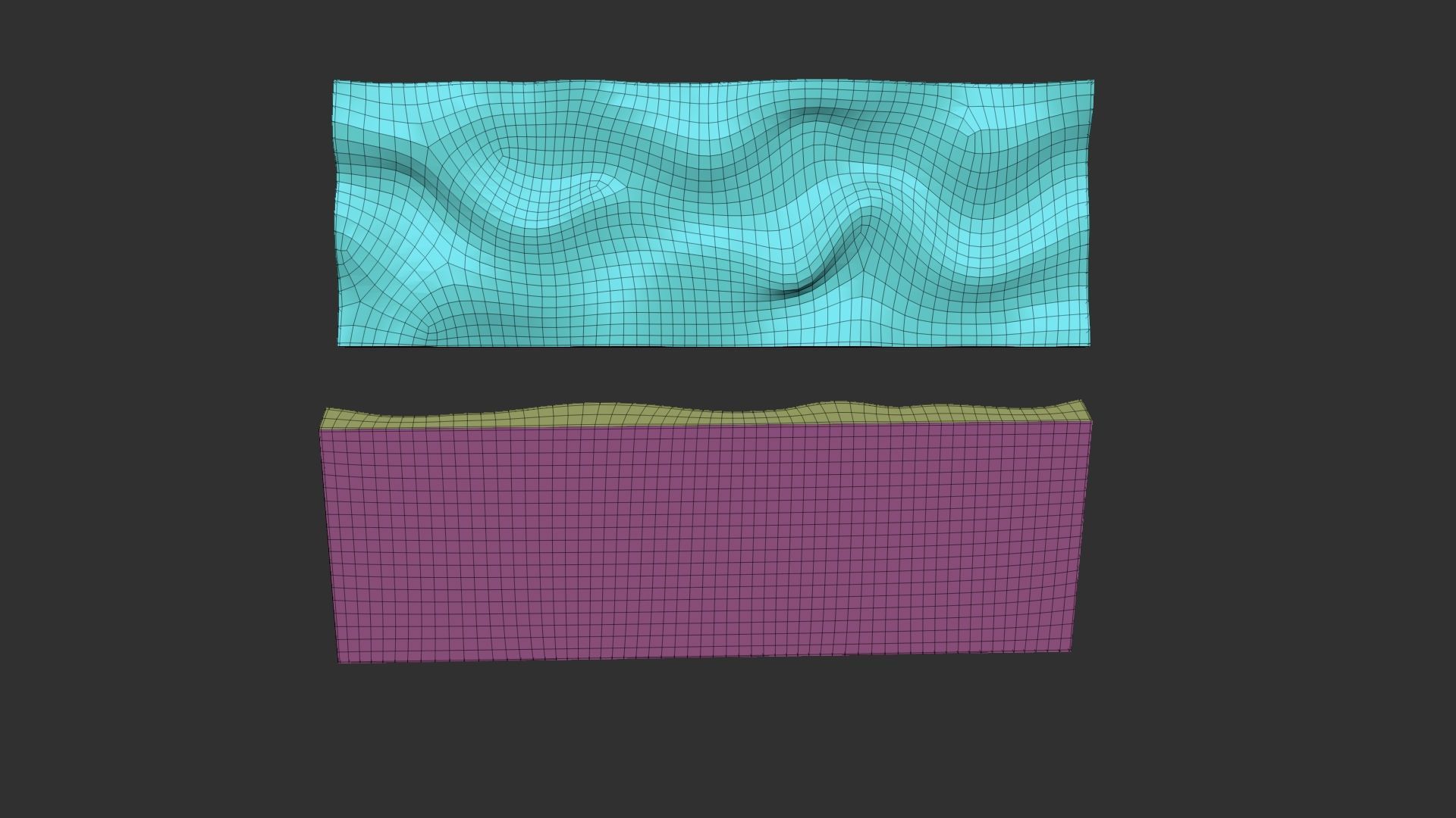 Wavy Wall Art Panel 3D model_14