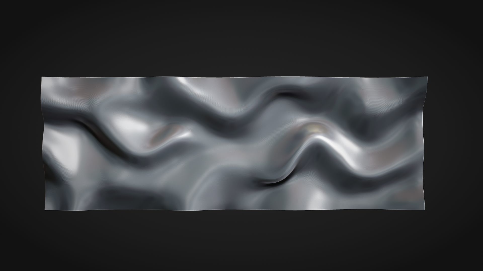 Wavy Wall Art Panel 3D model_8