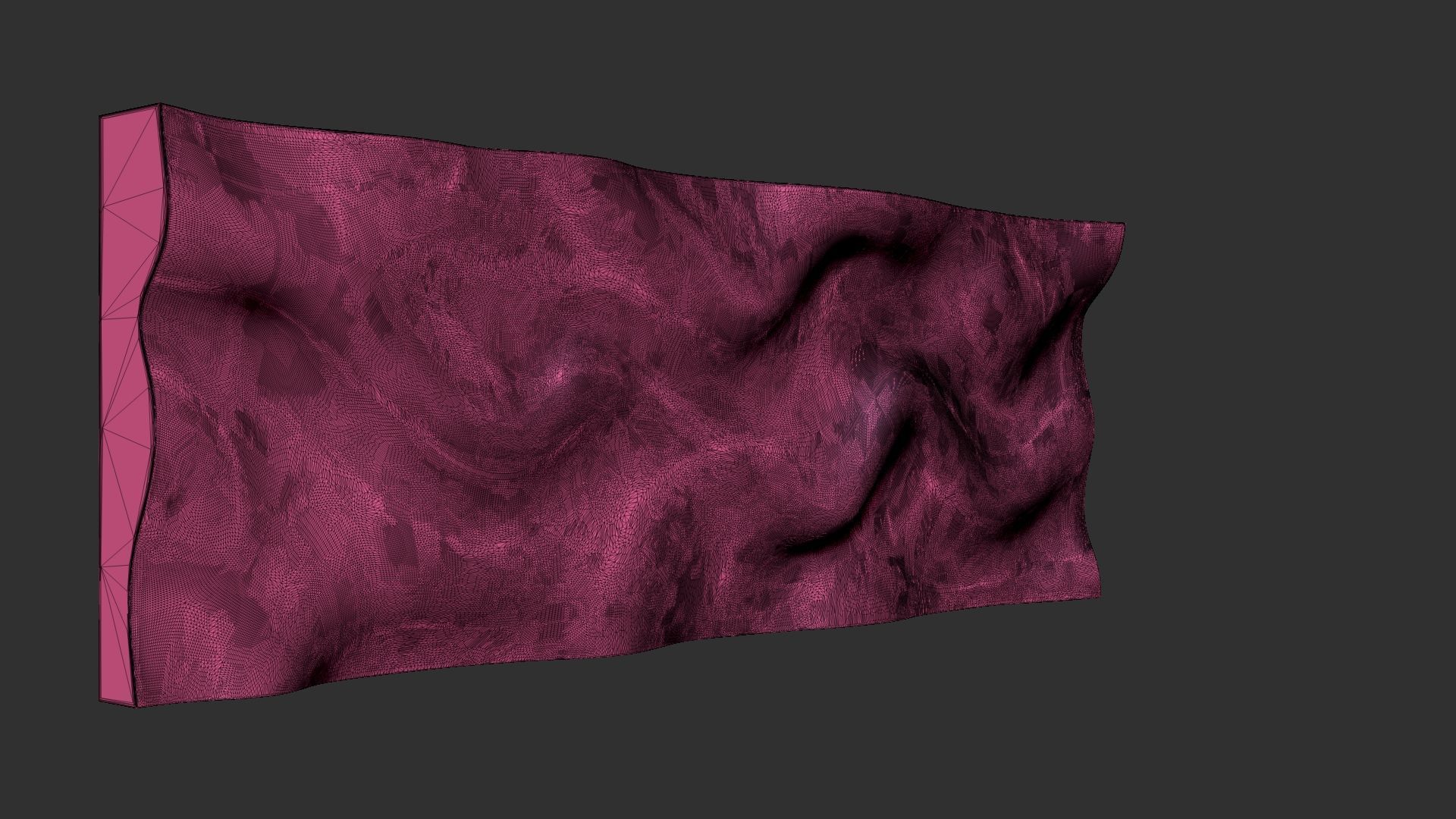 Wavy Wall Art Panel 3D model_12