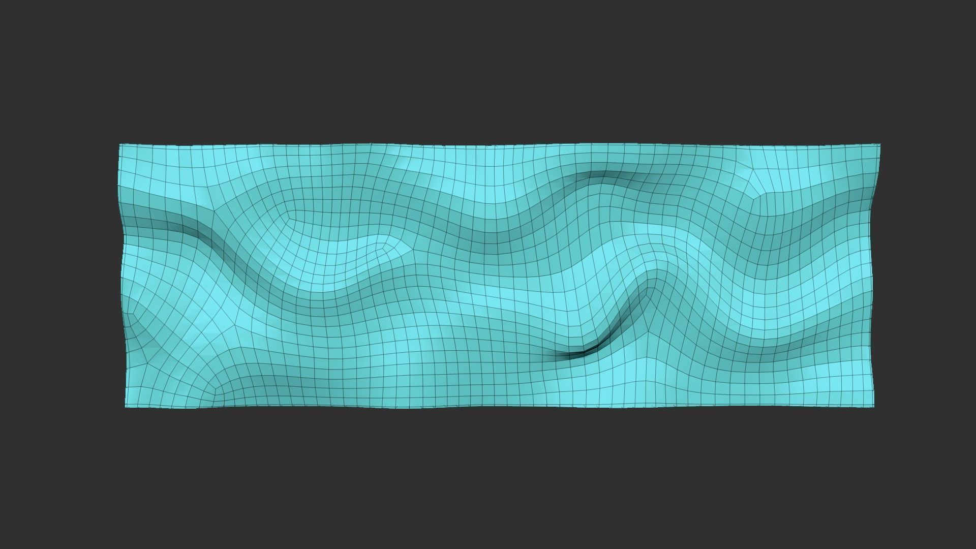 Wavy Wall Art Panel 3D model_13