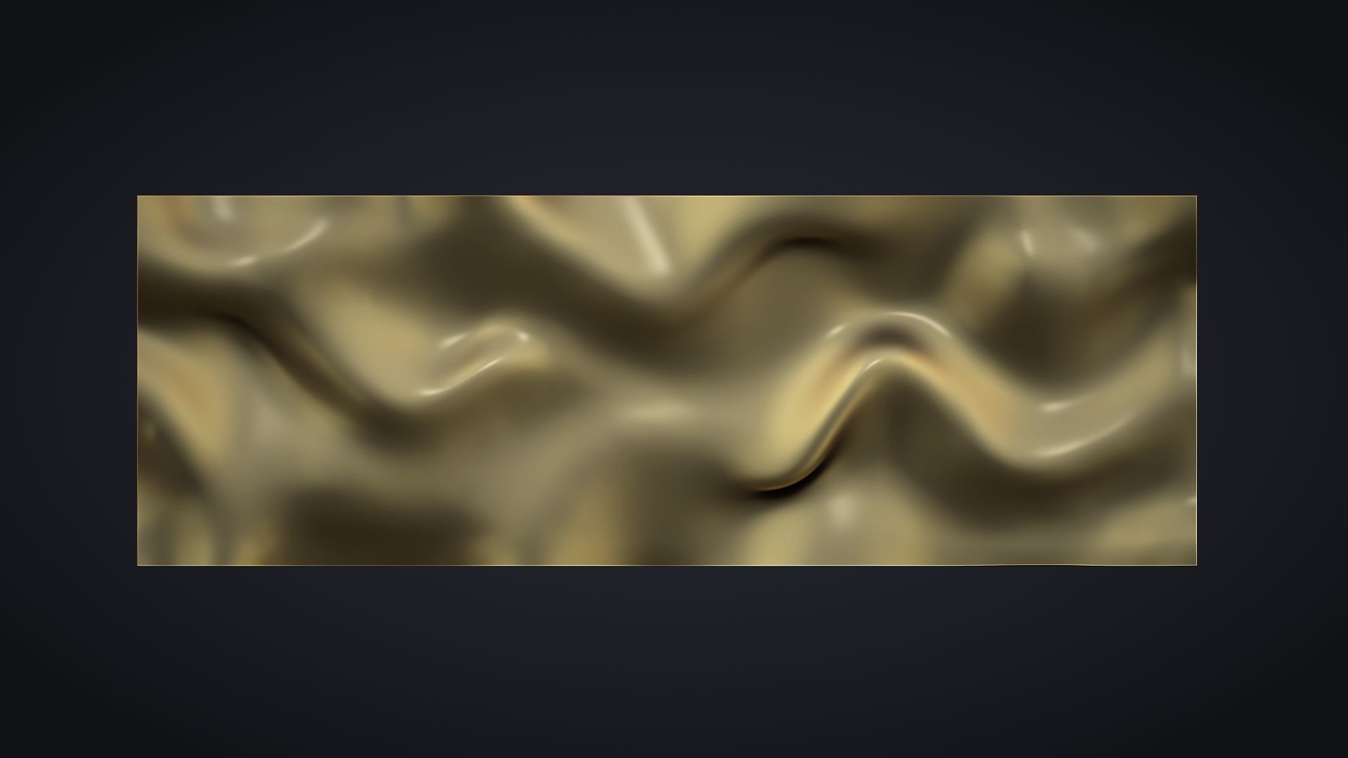 Wavy Wall Art Panel 3D model_7