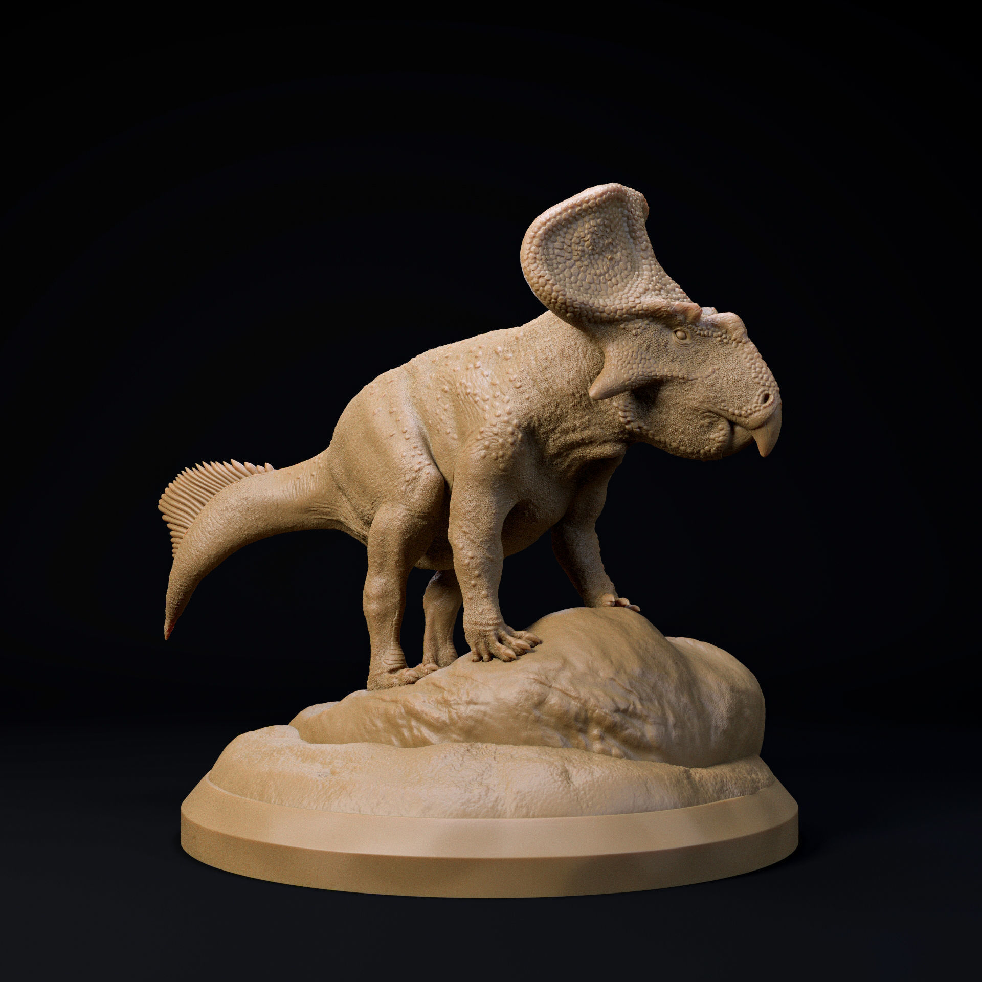 Protoceratops 32mm scale pre-supported dinosaur 3D print model_1