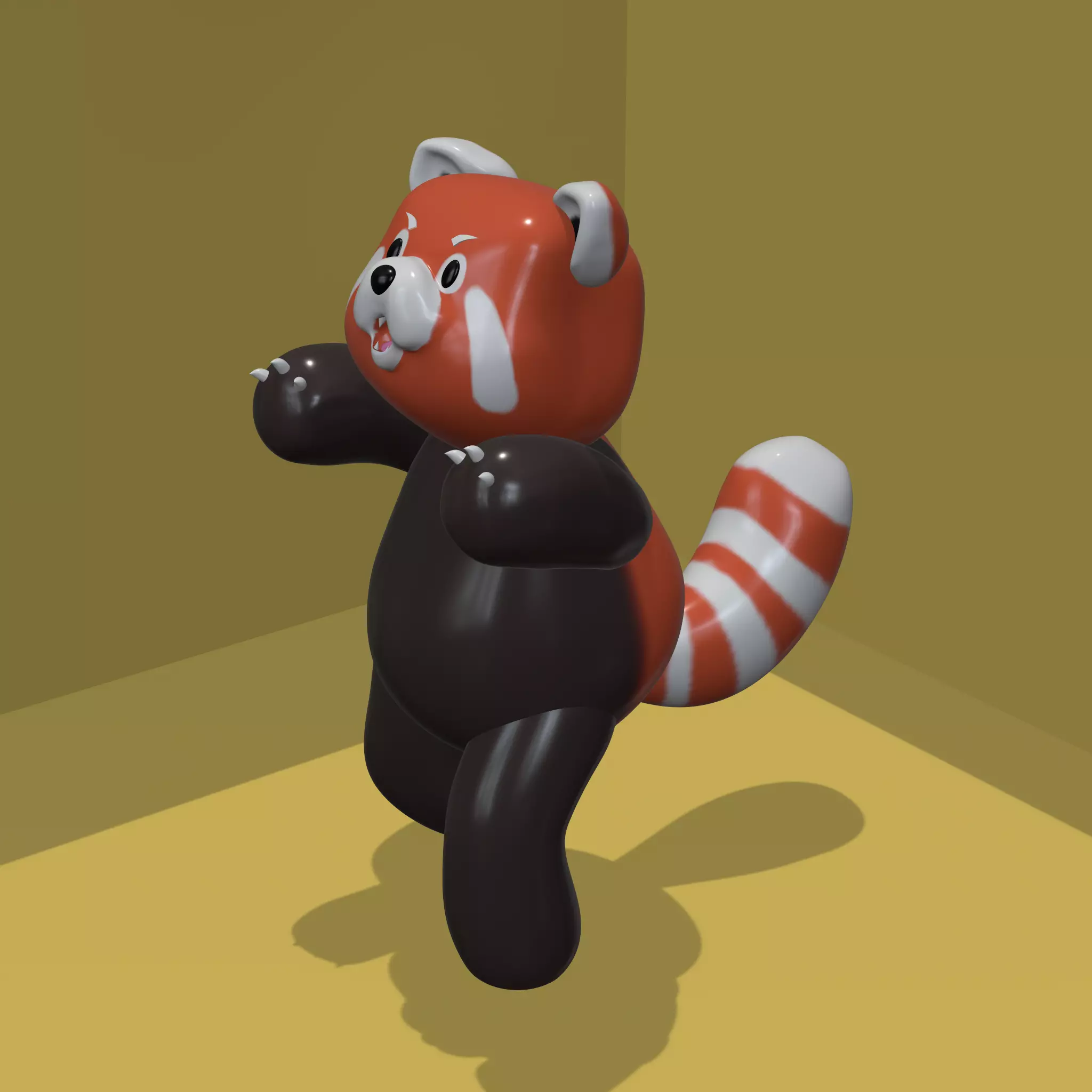 Red panda 3D model