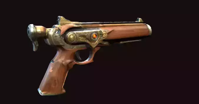 Steampunk Fantasy Pistol
