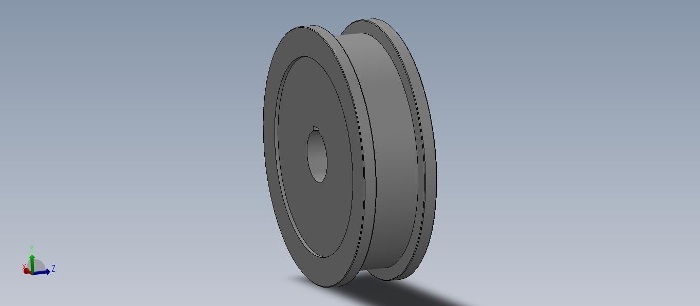 Wheel Block for Crane 3D model_2