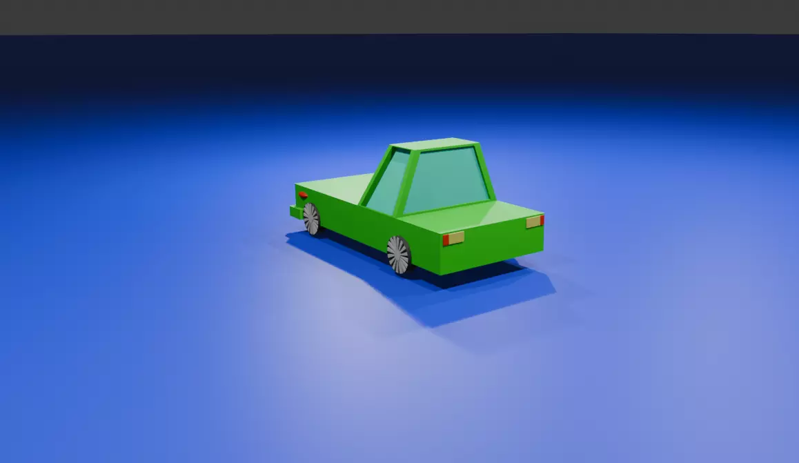 3D model of cartoon car 3D model_0