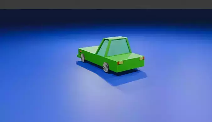 3D model of cartoon car 3D model