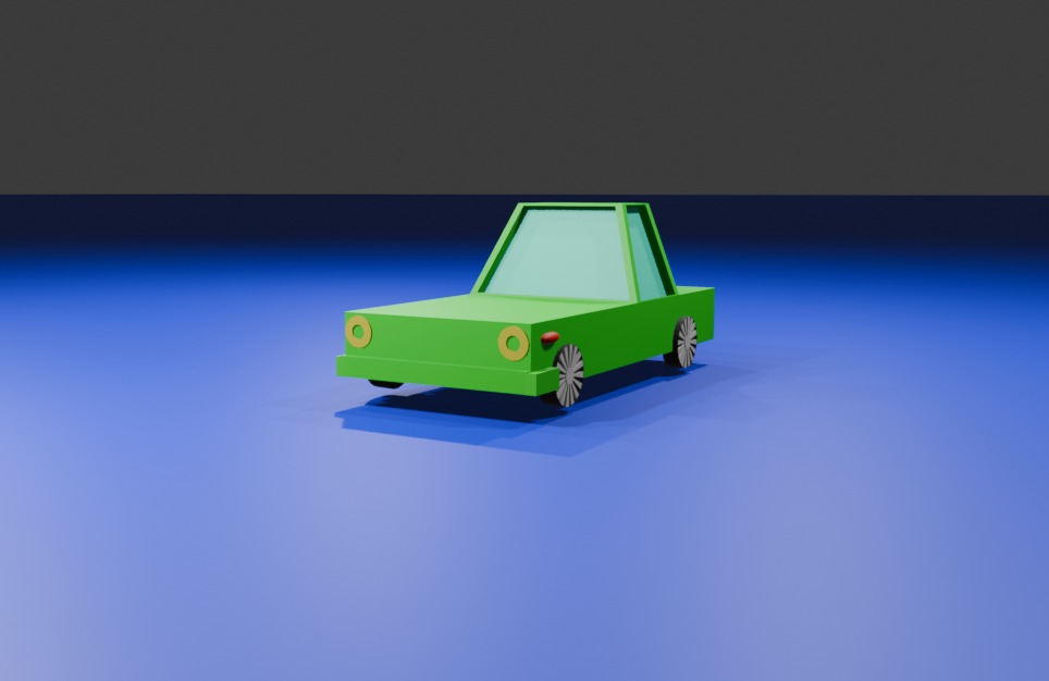 3D model of cartoon car 3D model_1