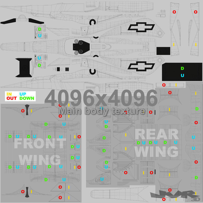 Indycar 2015 Chevrolet - Road and Oval 3D model_16