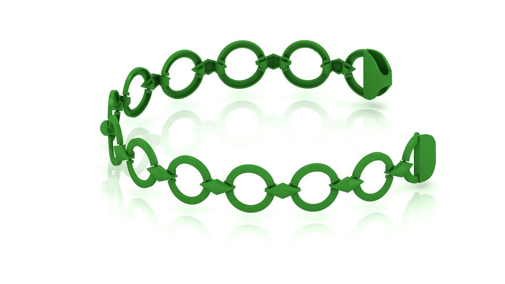 Light Weight  Western type Ladies Bracelets 3D print model_6