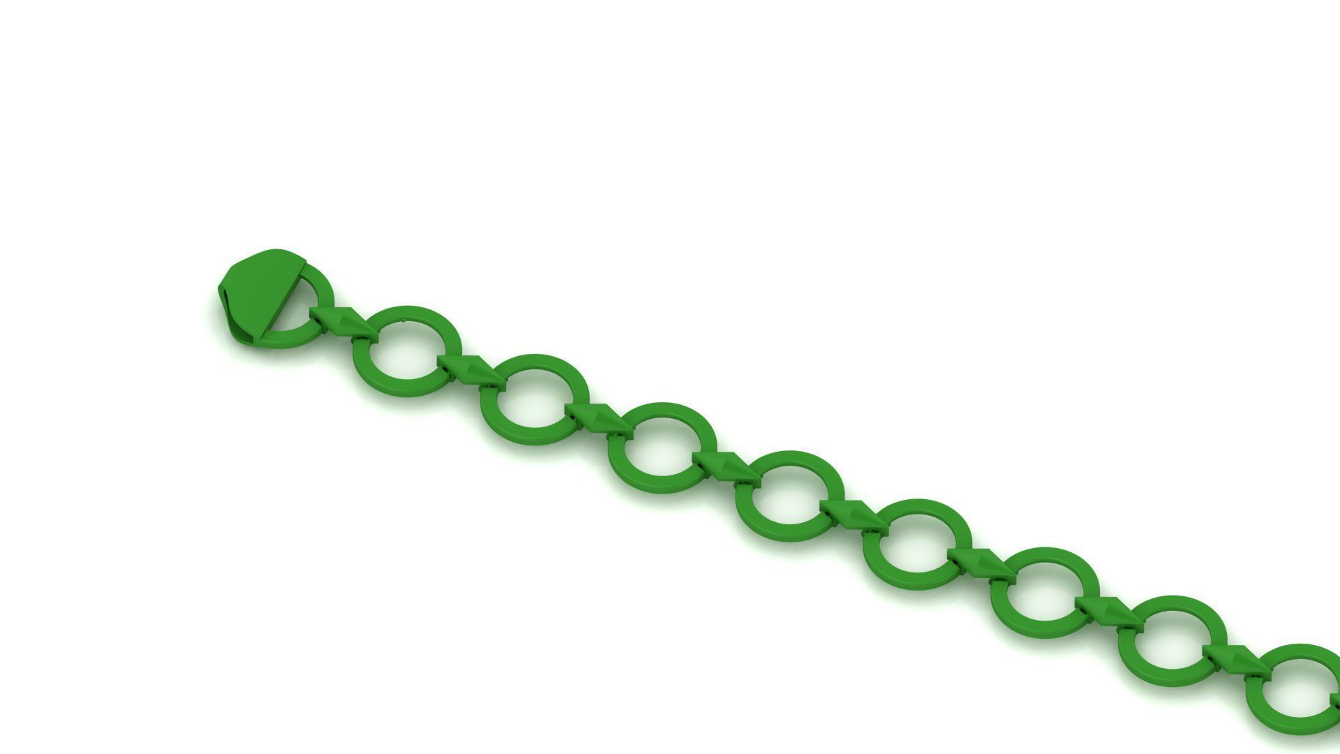 Light Weight  Western type Ladies Bracelets 3D print model_1