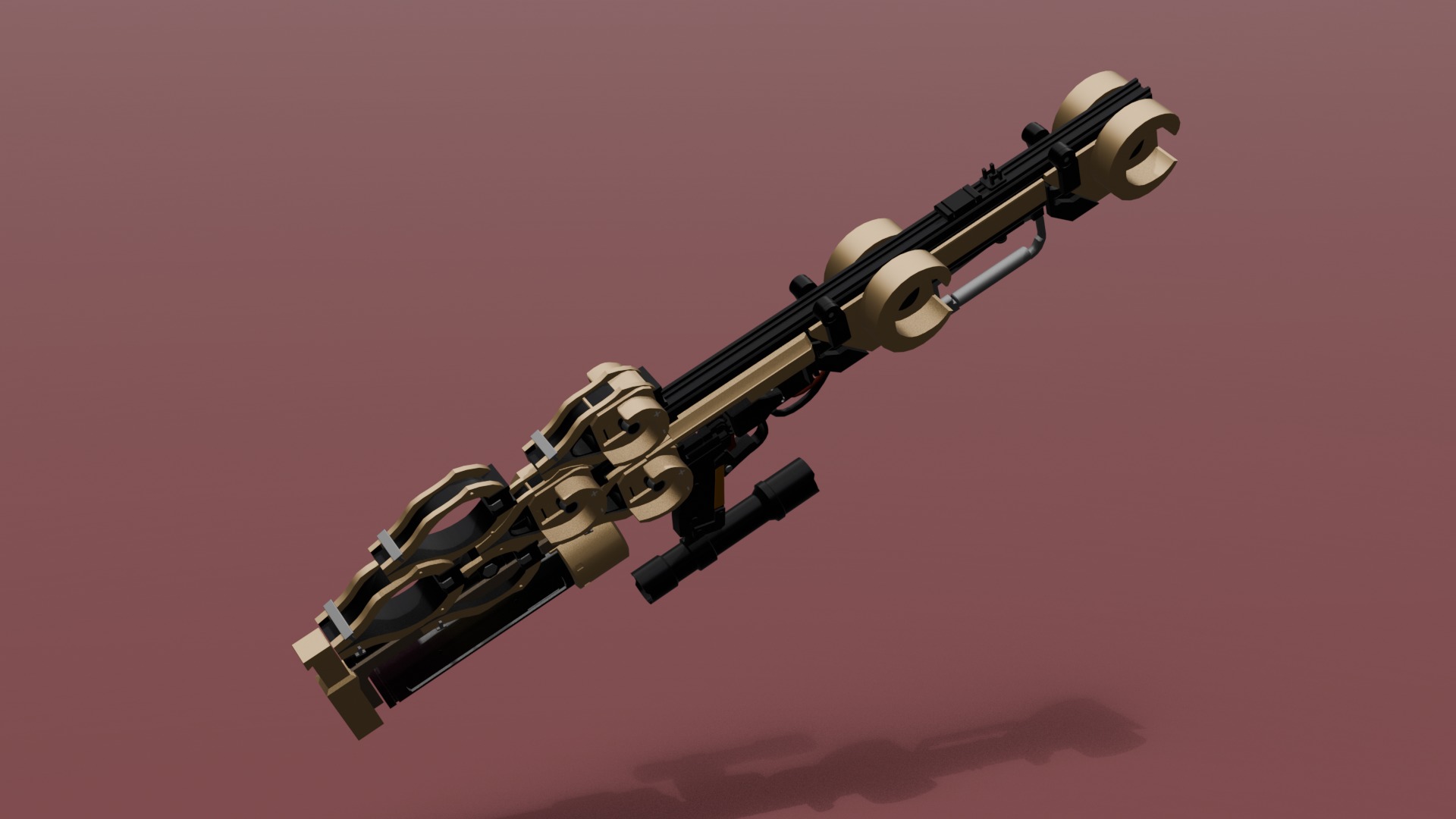 Ray Gun 3D model 3D model_3