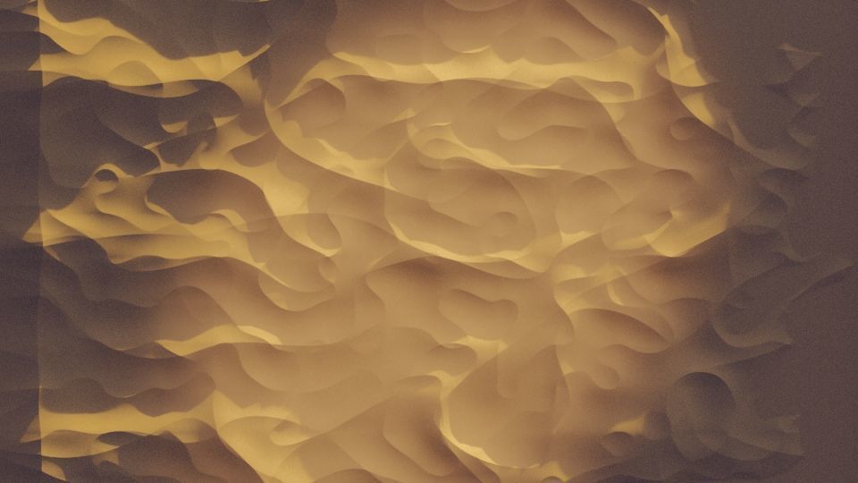 Sand dune Low-poly 3D model_3