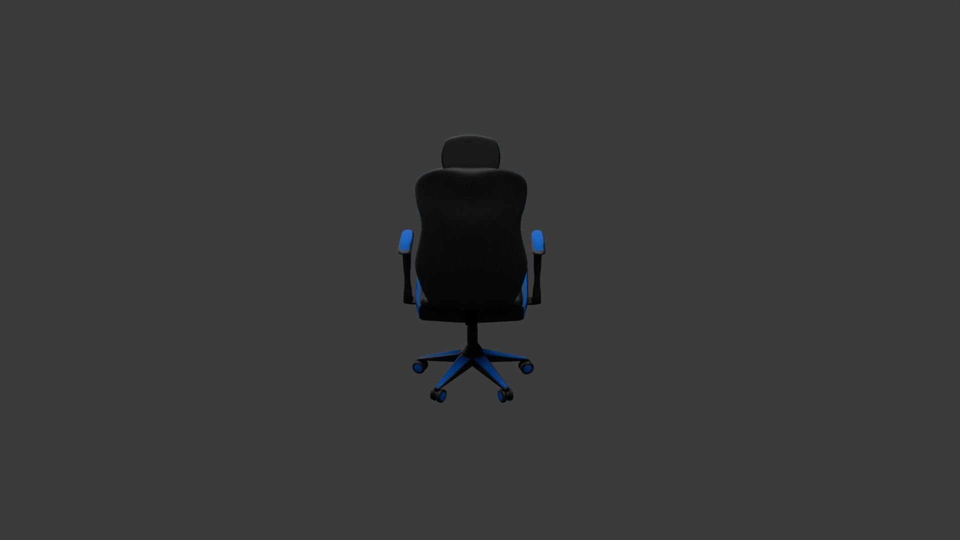 Computer Gaming Chair 3D model_5