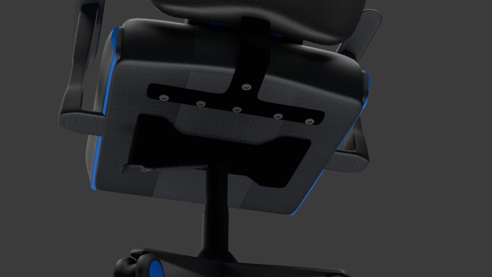Computer Gaming Chair 3D model_11