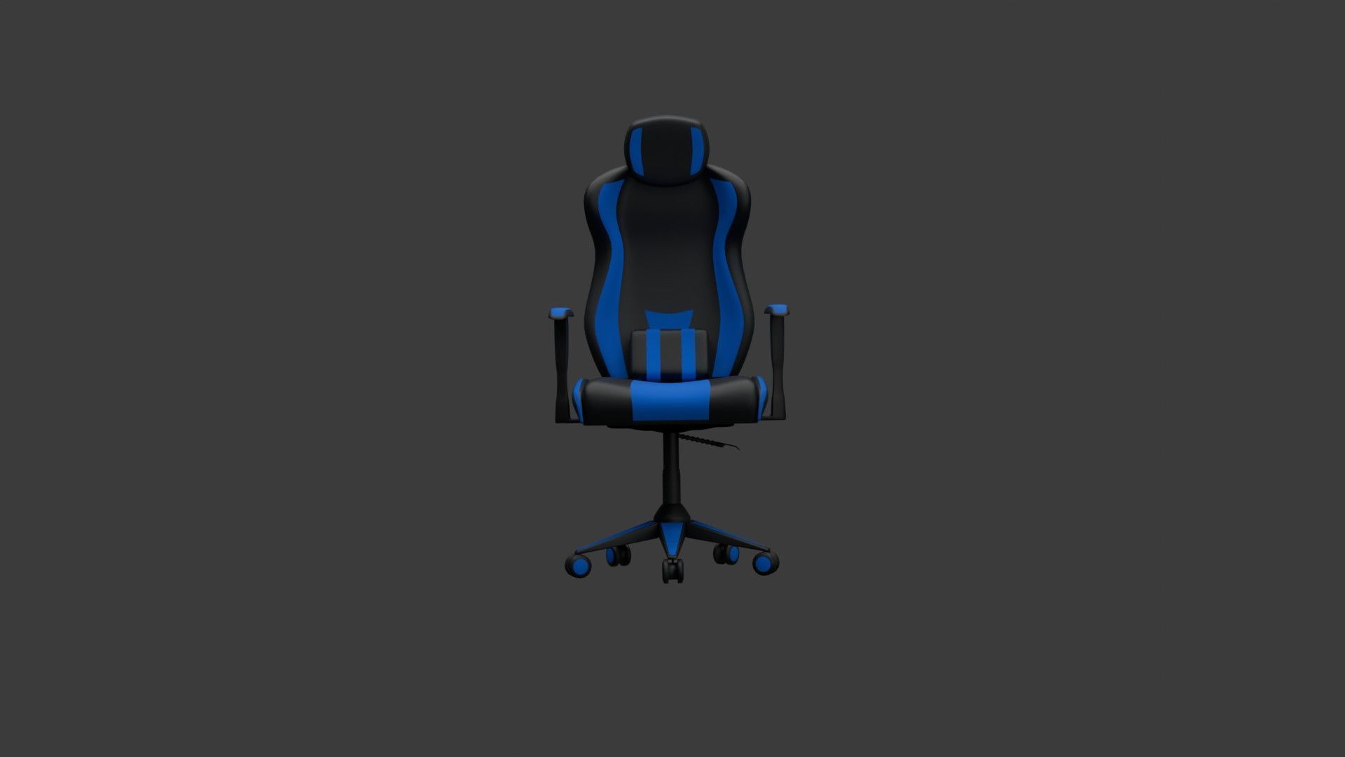 Computer Gaming Chair 3D model_8