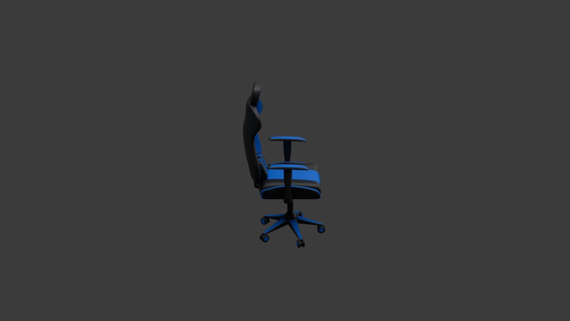 Computer Gaming Chair 3D model_7